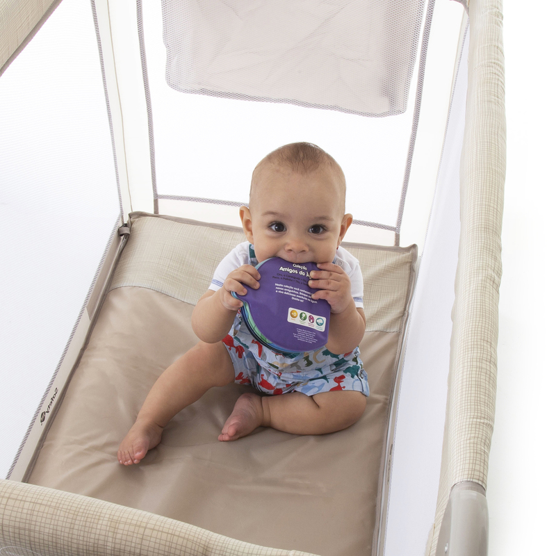 Cercadinho / Berço Portátil Mini Play - Bege 1st - Imagem 10